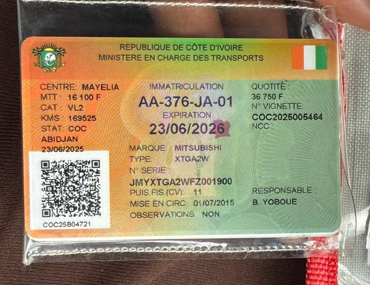 MUTSUBISHI ASX Année 2015