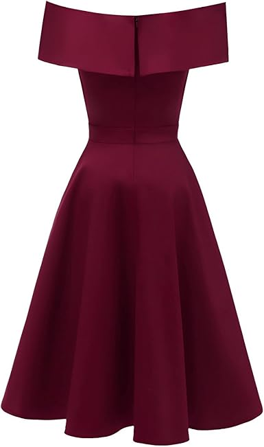 Longue robe de soirée rouge bordeau