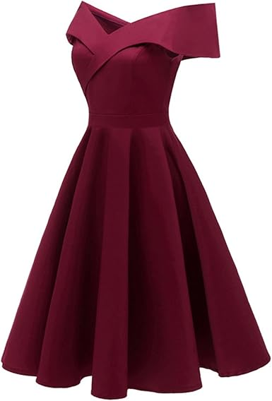 Longue robe de soirée rouge bordeau